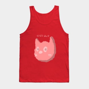 "chill out" Cat Tank Top